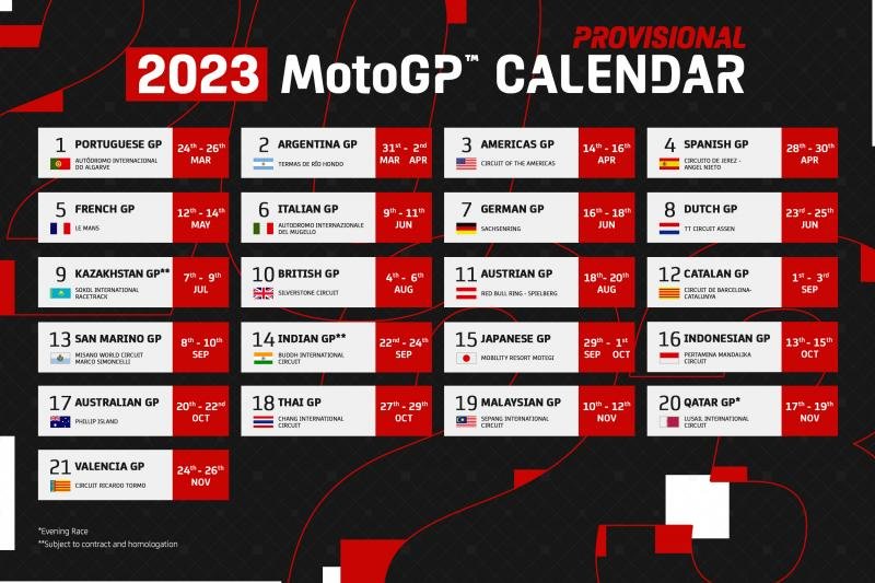 MotoGP 2023 Calendar